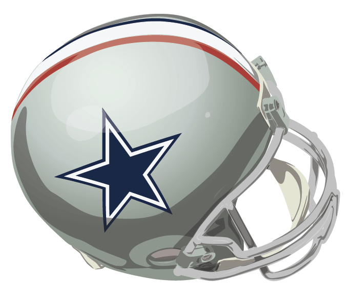 Dallas Cowboys 1976 Helmet fabric transfer